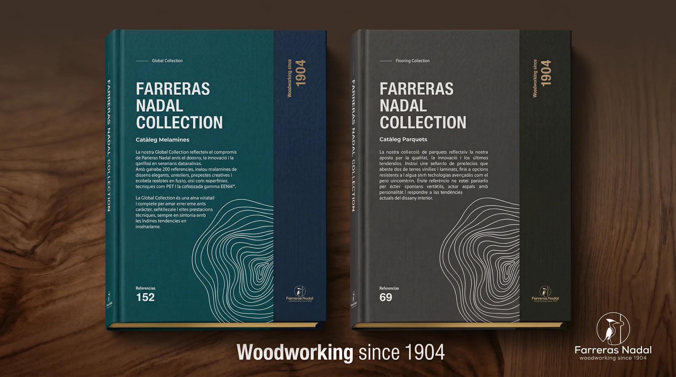 Catàlegs Global Collection de Farreras Nadal: melamines i parquets